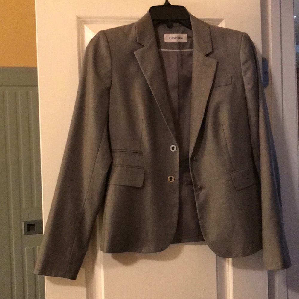 Calvin Klein gray blazer